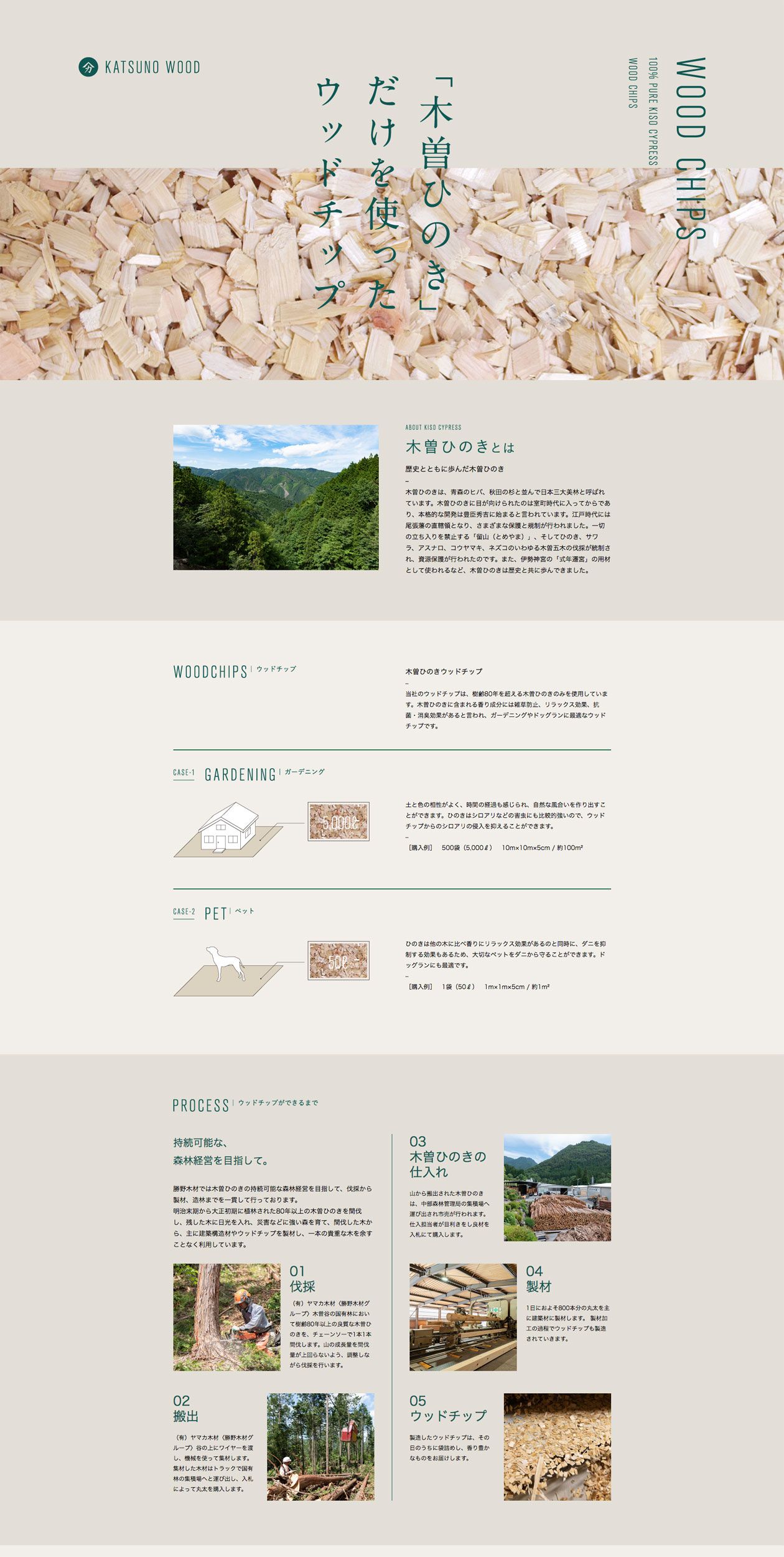 勝野木材ウッドチップ / webの写真です
